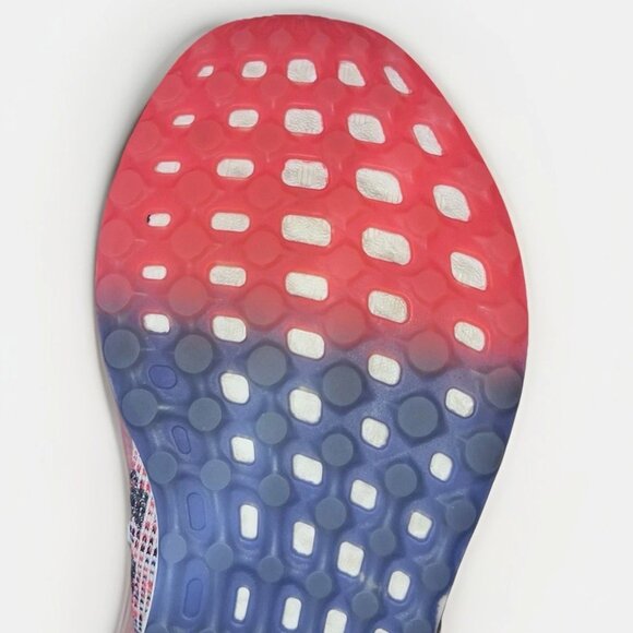 Adidas PureBoost Go Womens Size 9 Cloud White Shock Red Running Shoes Used - Picture 13 of 15